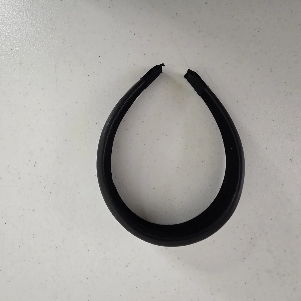 Shashi Lilith Black Headband New Cushioned Faux Leather